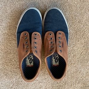 Vans ultracush Chima blue and tan suede pro skate